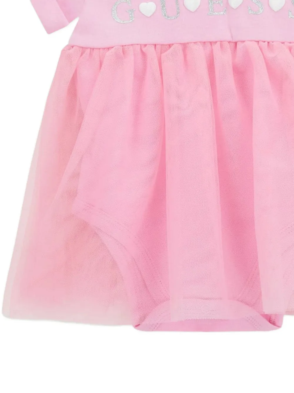 Logo-Print Tulle Dress