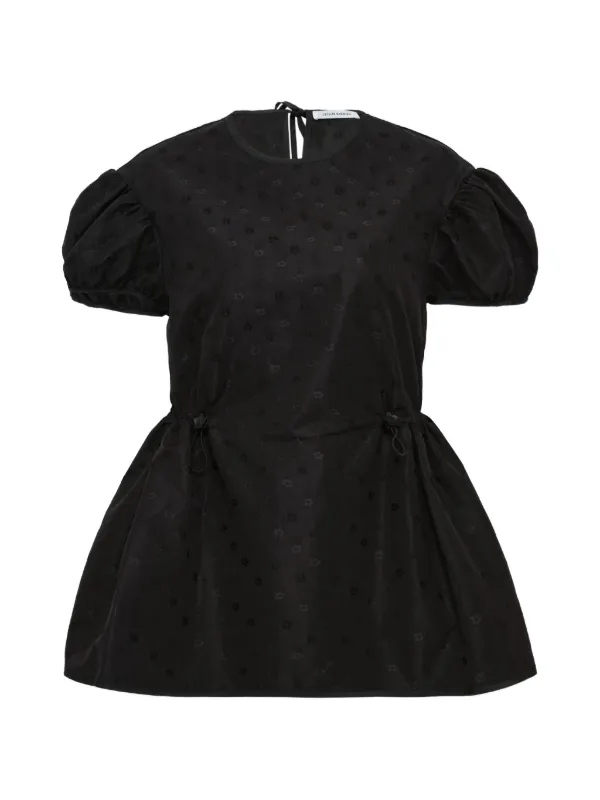 Cecilie Bahnsen Chiara Puffed Top in Black