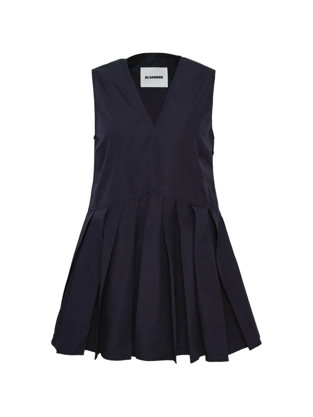 Jil Sander V-neck cotton blouse - Blu