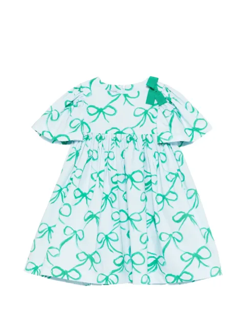 Mi Mi Sol bow-print dress