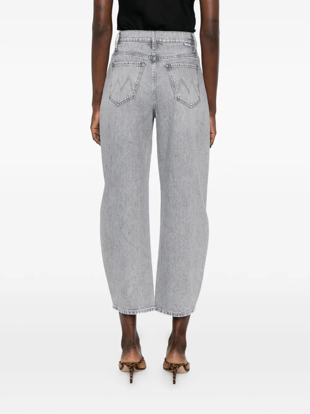 MOTHER Jeans met knievlak Grijs
