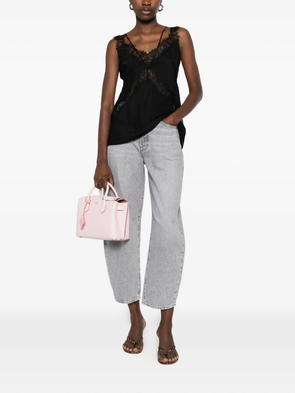  Mother Knee-panel Jeans - Grey 
