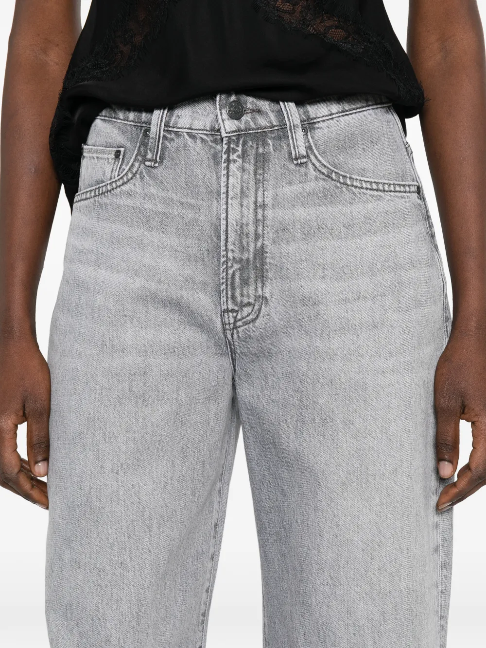 MOTHER Jeans met knievlak Grijs