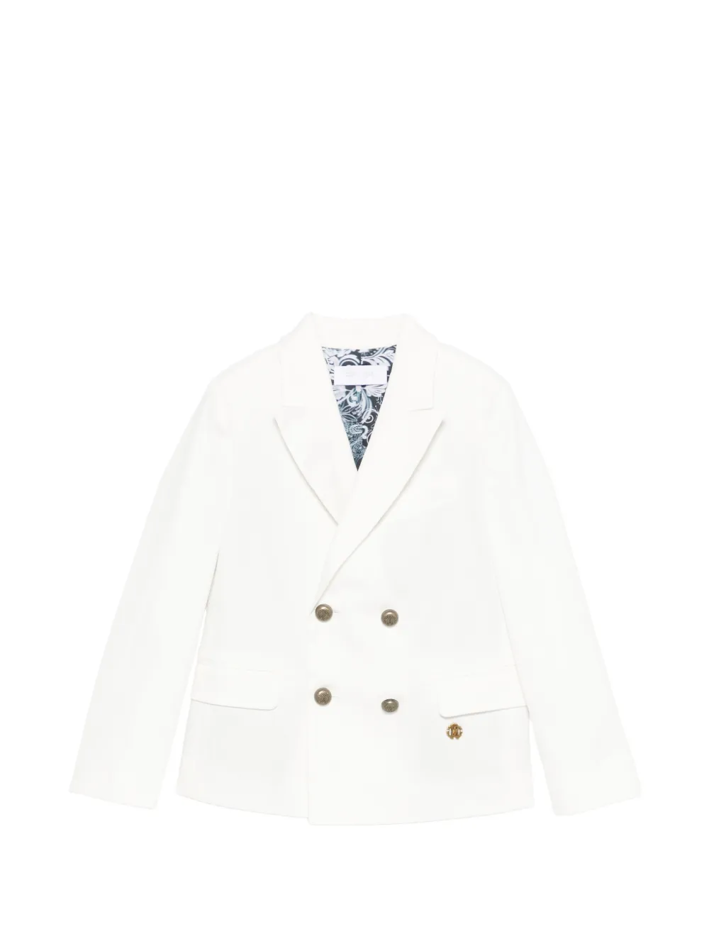 Roberto Cavalli Junior double-breasted blazer - Bianco