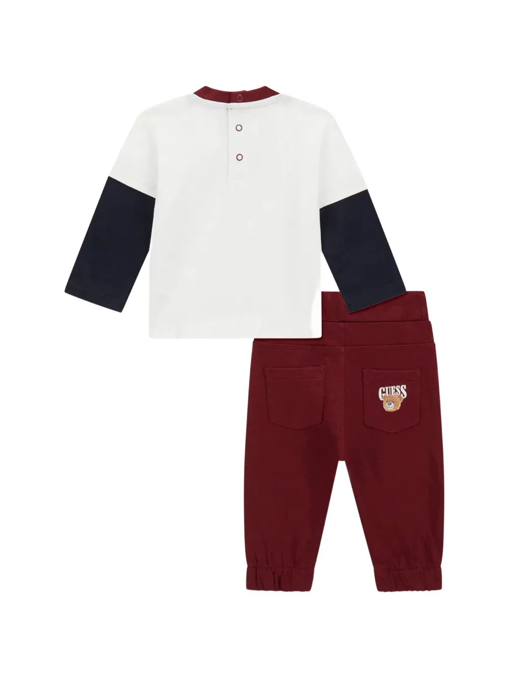  Guess Kids Bear-motif Tracksuit Set - Red 