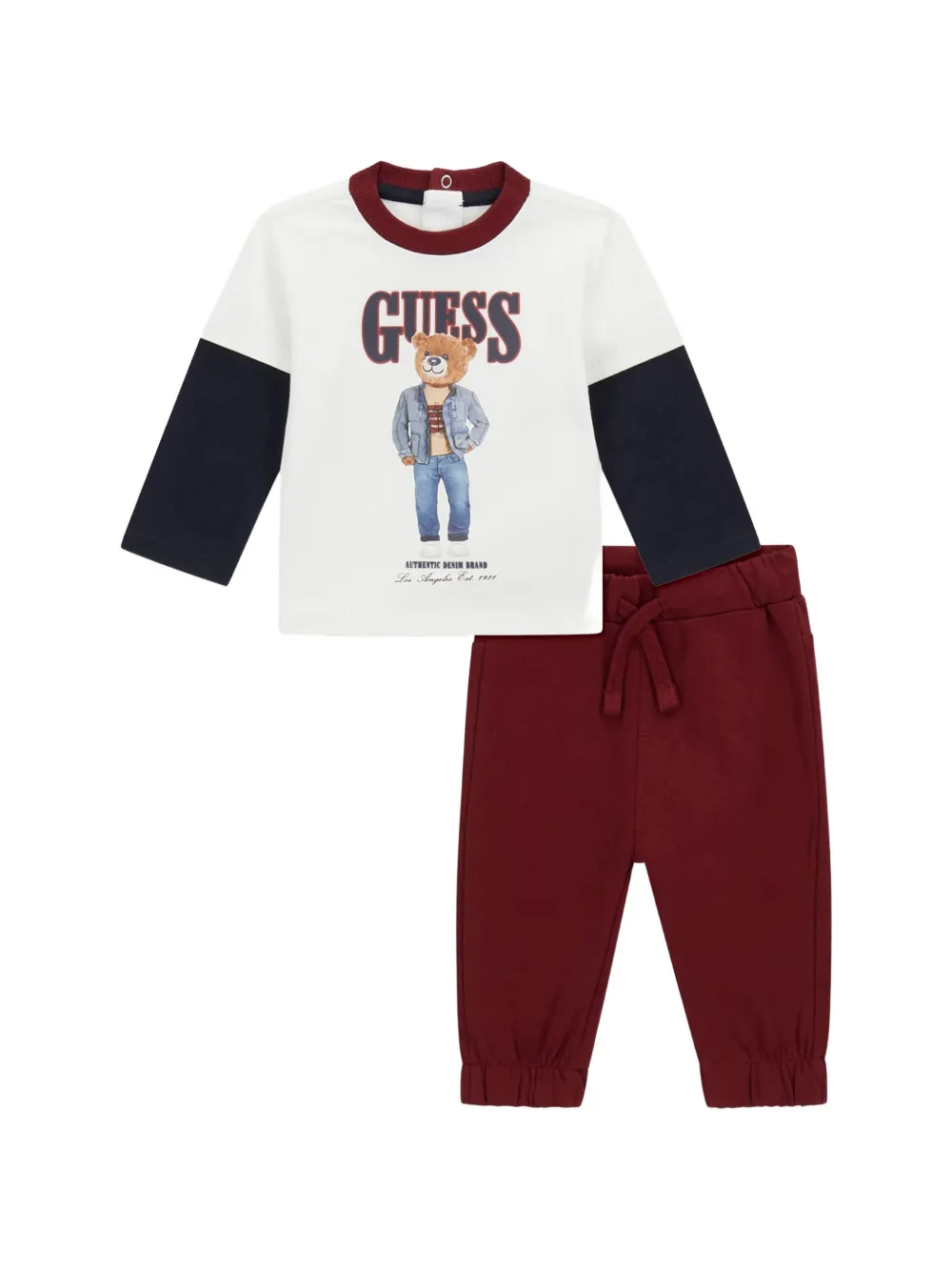 guess kids Tuta sportiva con stampa - Rosso