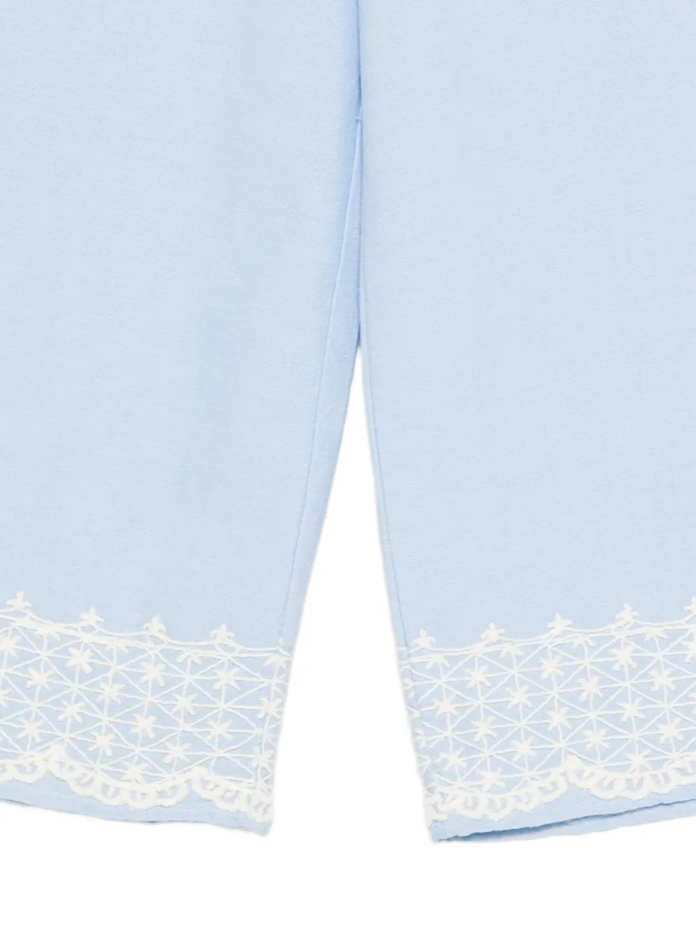  Louise Misha Kids Florelia Lace-trim Trousers - Blue 