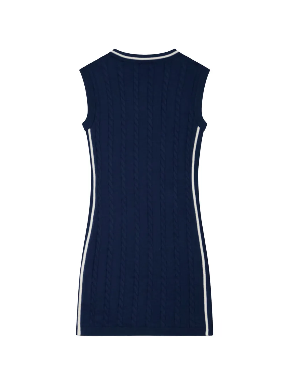 guess kids Kabelgebreide mouwloze jurk Blauw