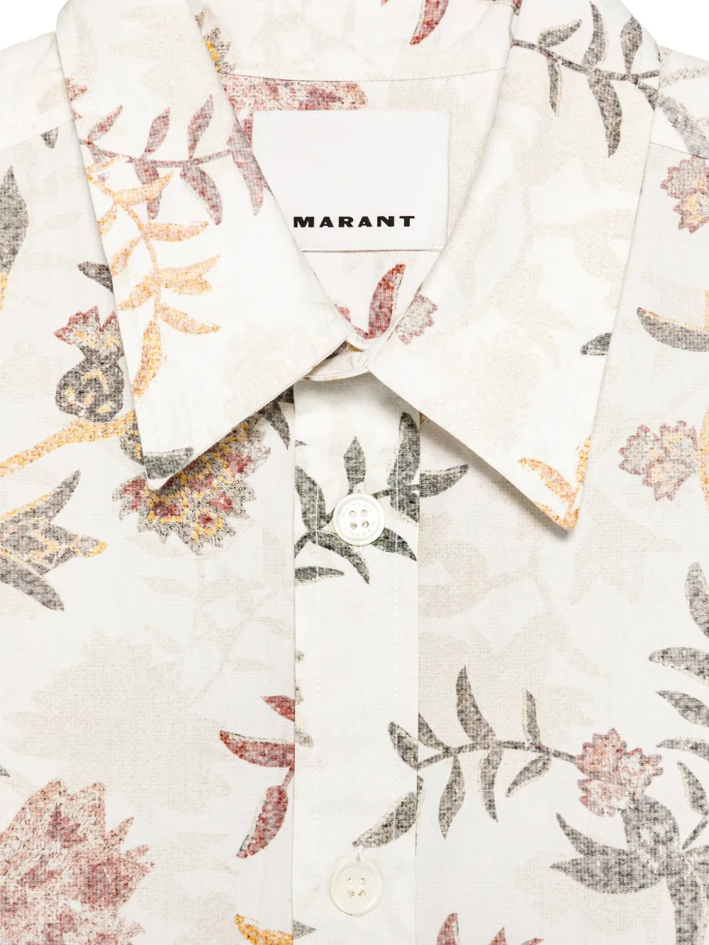  Marant Floral-pattern Shirt - Neutrals 