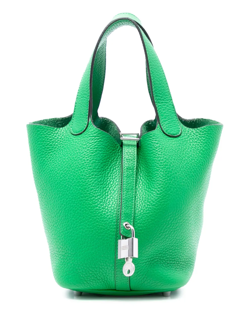 Hermès Pre-Owned Borsa a mano Picotin Lock 18 in pelle Clemence 2014 - Verde