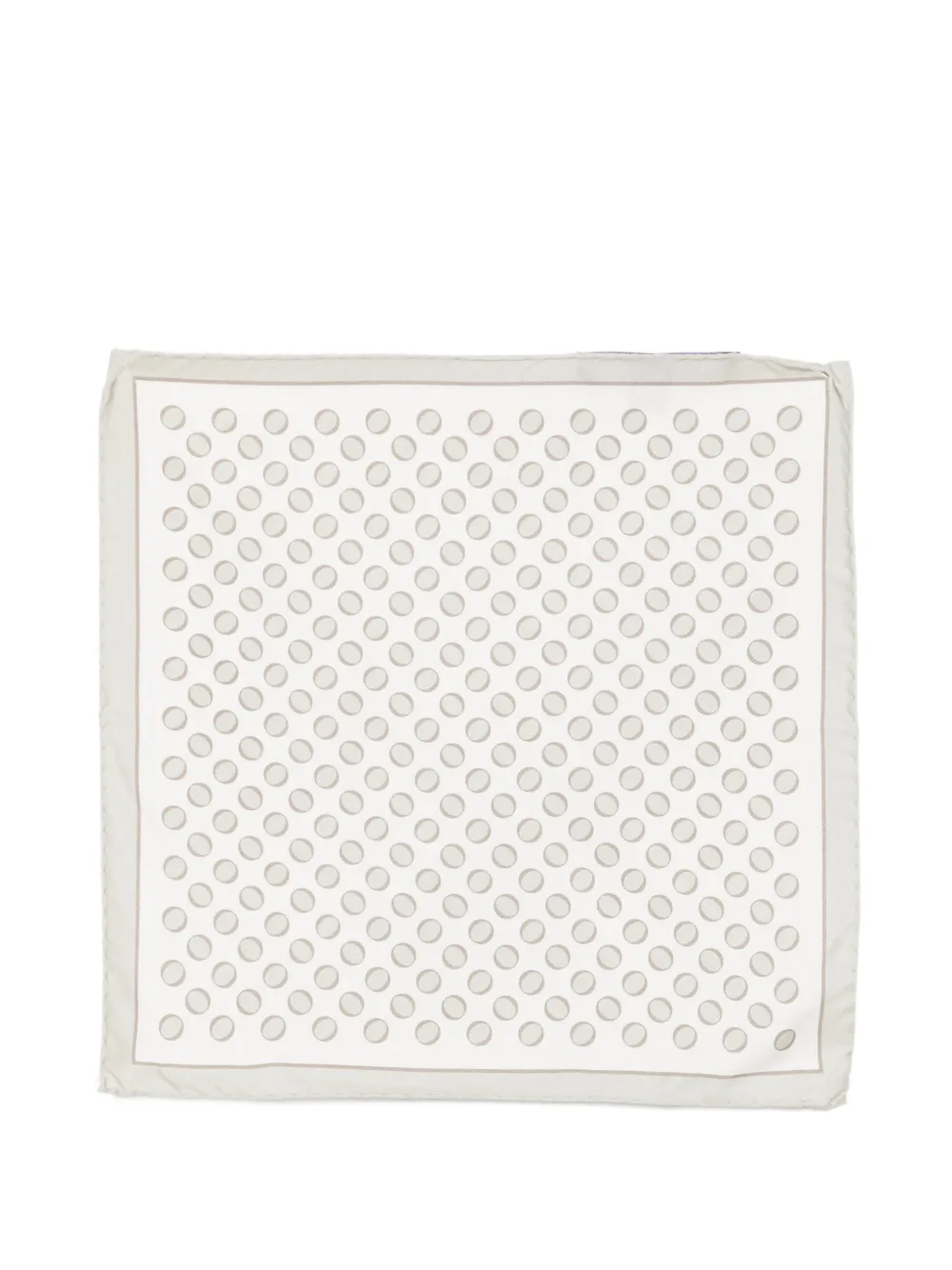 Tagliatore polka-dot pocket square - Bianco