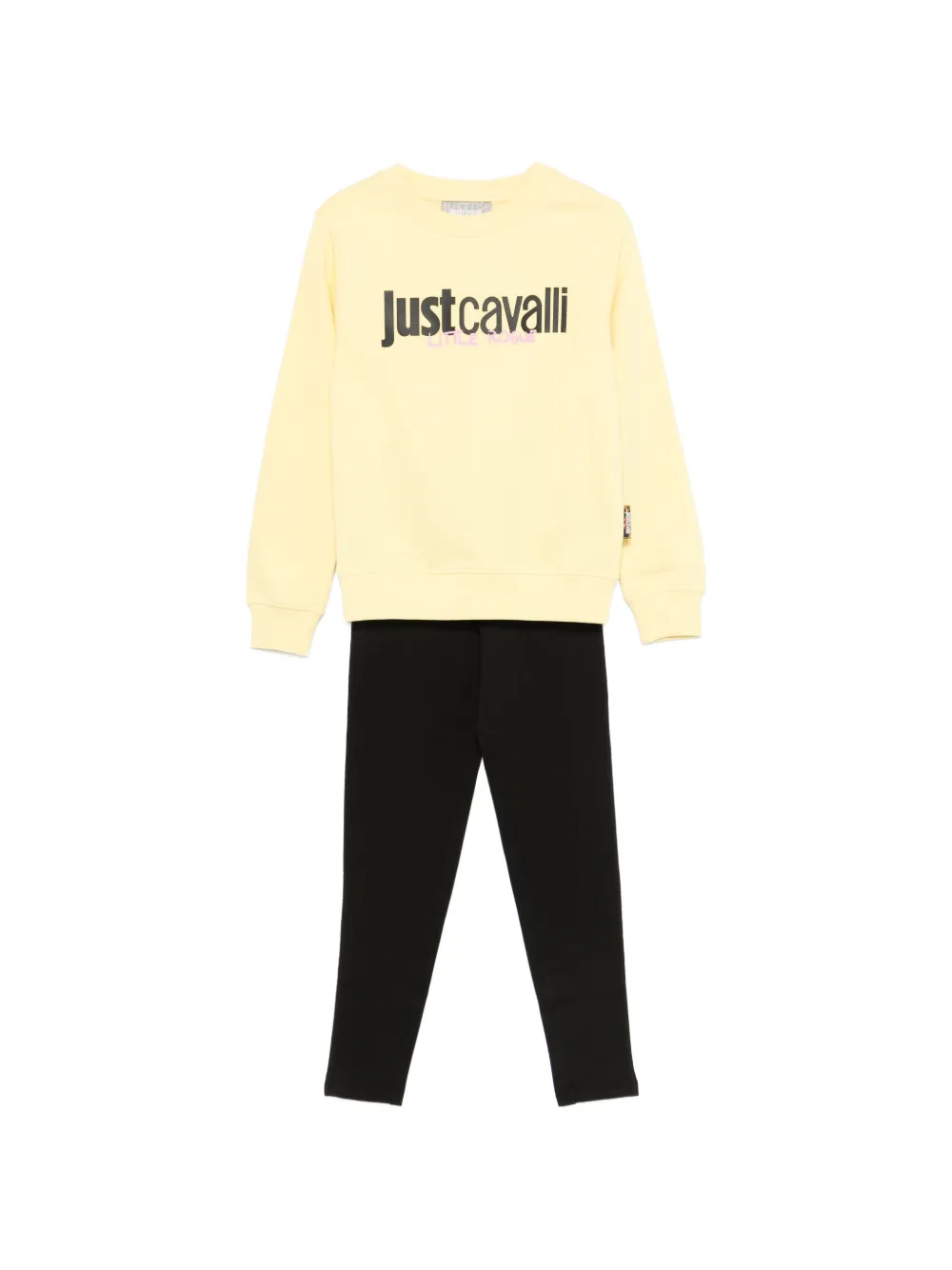 Roberto Cavalli Junior logo-print leggings set (set of two) - Giallo