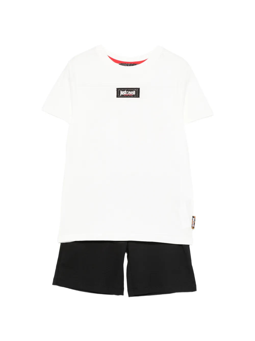 Roberto Cavalli Junior logo-print shorts set - Bianco