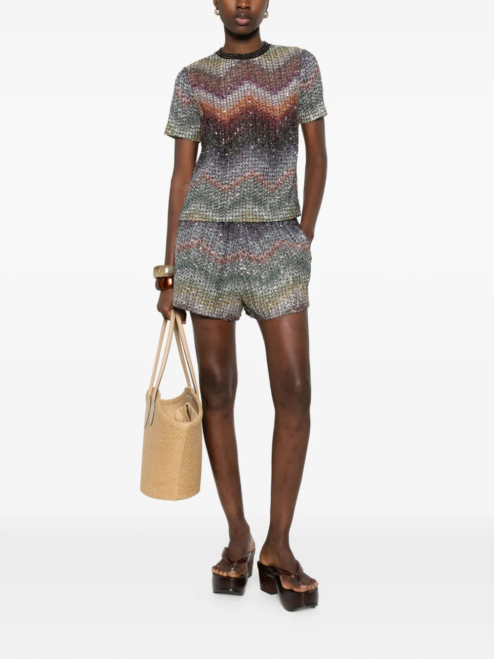  Missoni Zigzag Shorts - Blue 