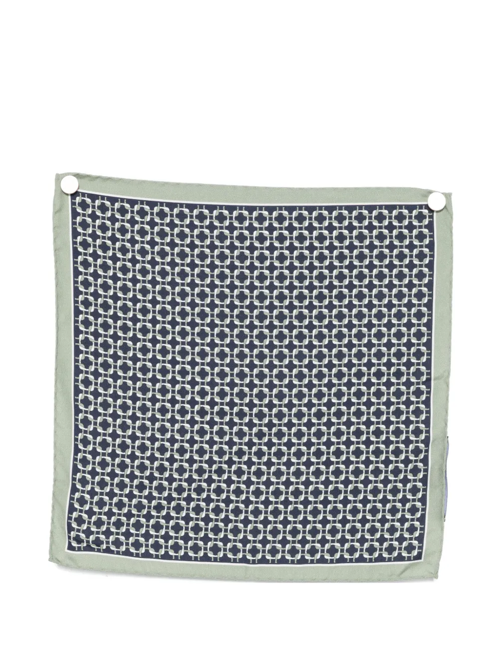 Tagliatore patterned pocket square - Blu