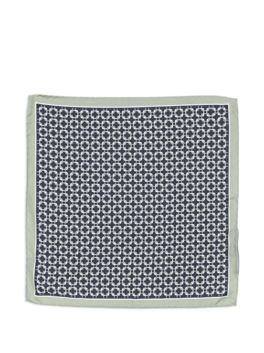 Tagliatore patterned pocket square - Blu