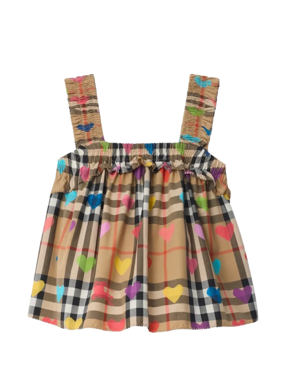 Burberry Kids Top con stampa - Toni neutri