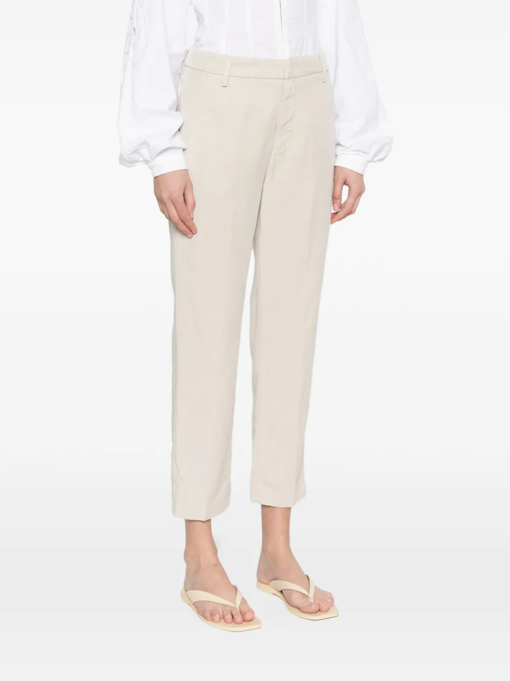 DONDUP Broek met toelopende pijpen Beige
