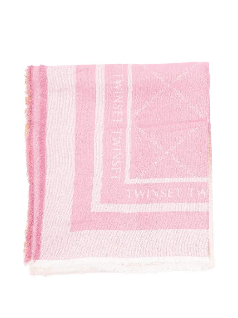 TWINSET jacquard striped scarf - Rosa