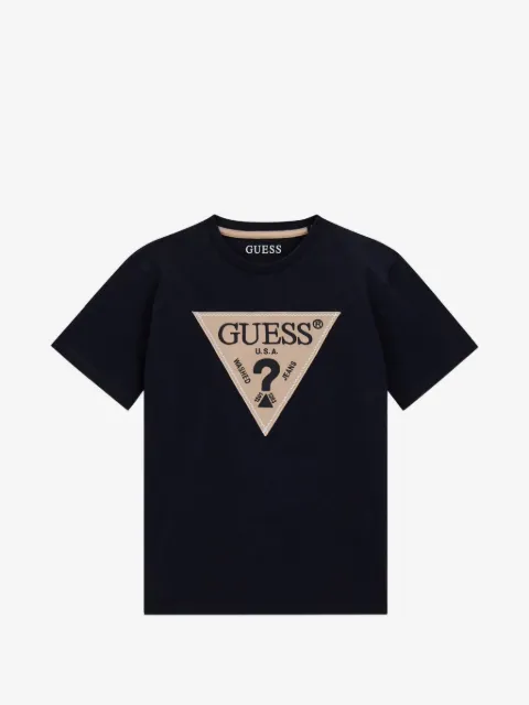 guess kids logo-print T-shirt