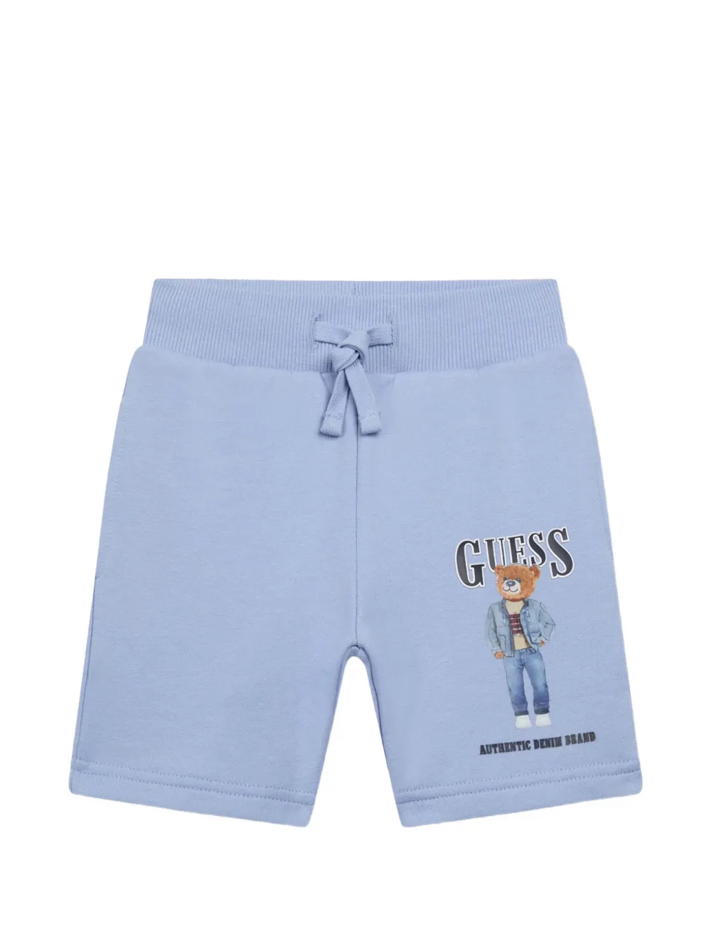 guess kids logo drawstring shorts - Blu