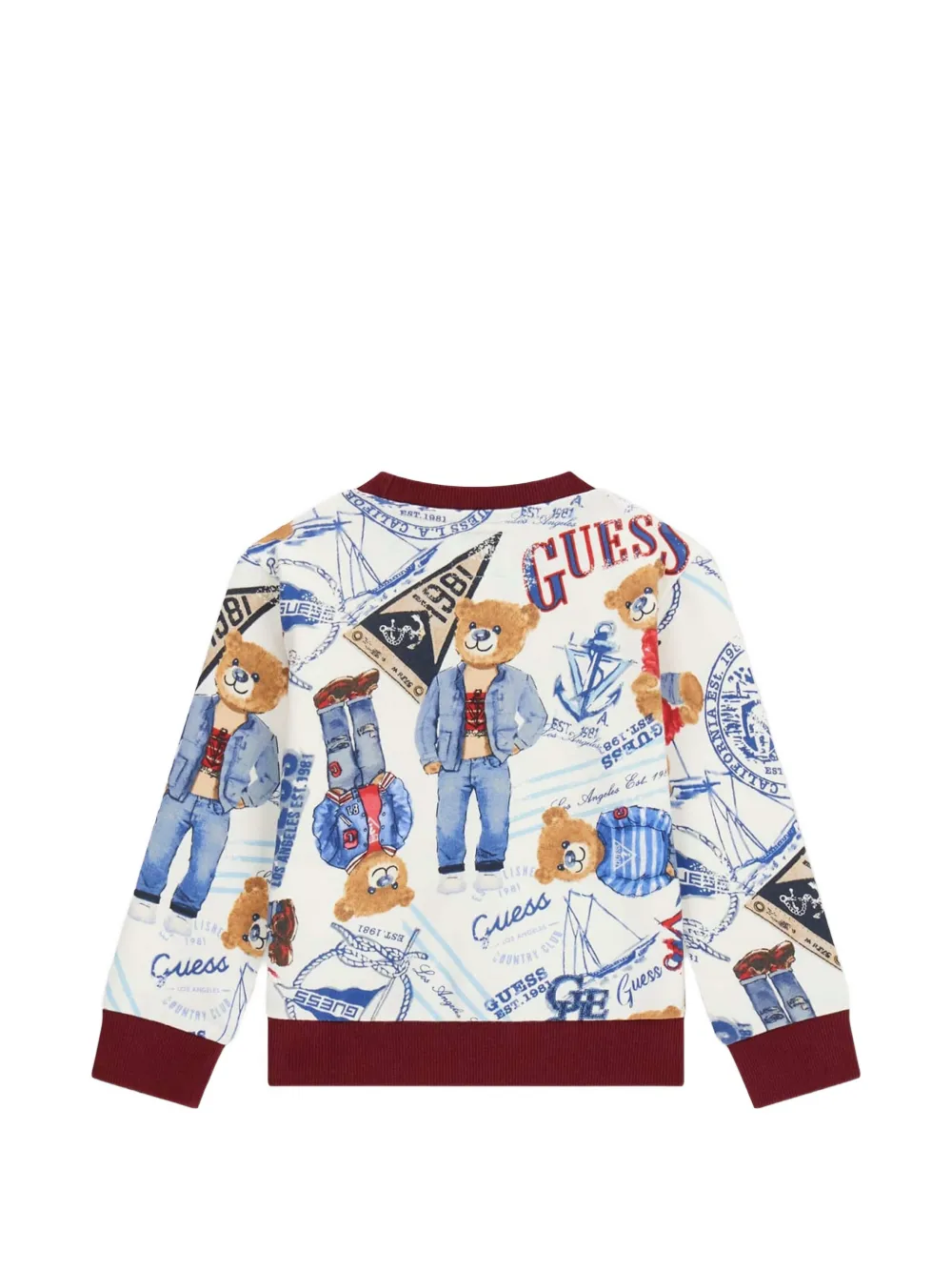  Guess Kids Bear-print Sweatshirt - White 