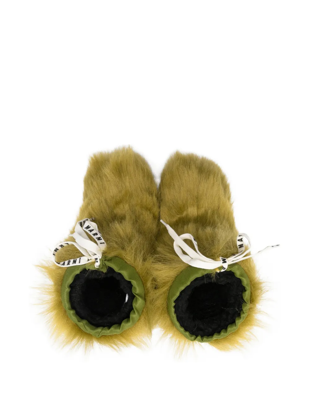 Marni Kids Furry veterlaarzen Groen