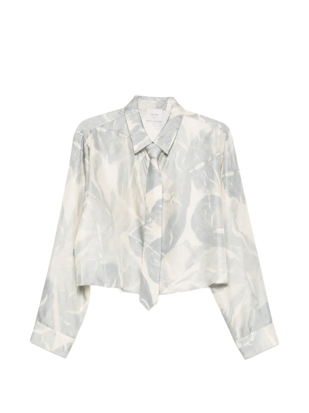 Alysi tie printed shirt - Toni neutri