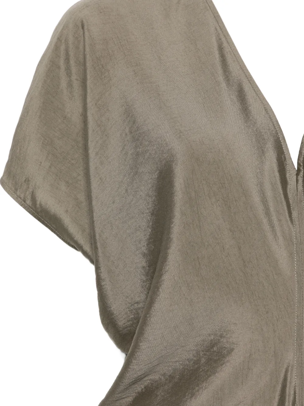  Alysi V-neck Buttoned Maxi Dress - Green 