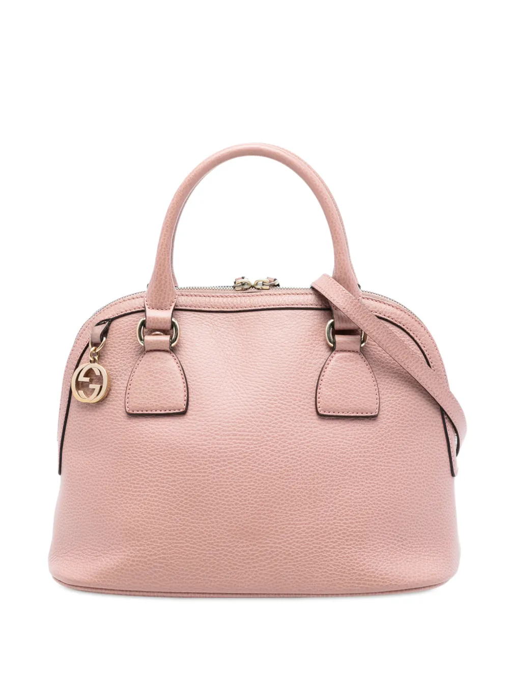 Gucci Pre-Owned 2000-2015 Small Dollar Calfskin GG Charm Dome satchel - Rosa