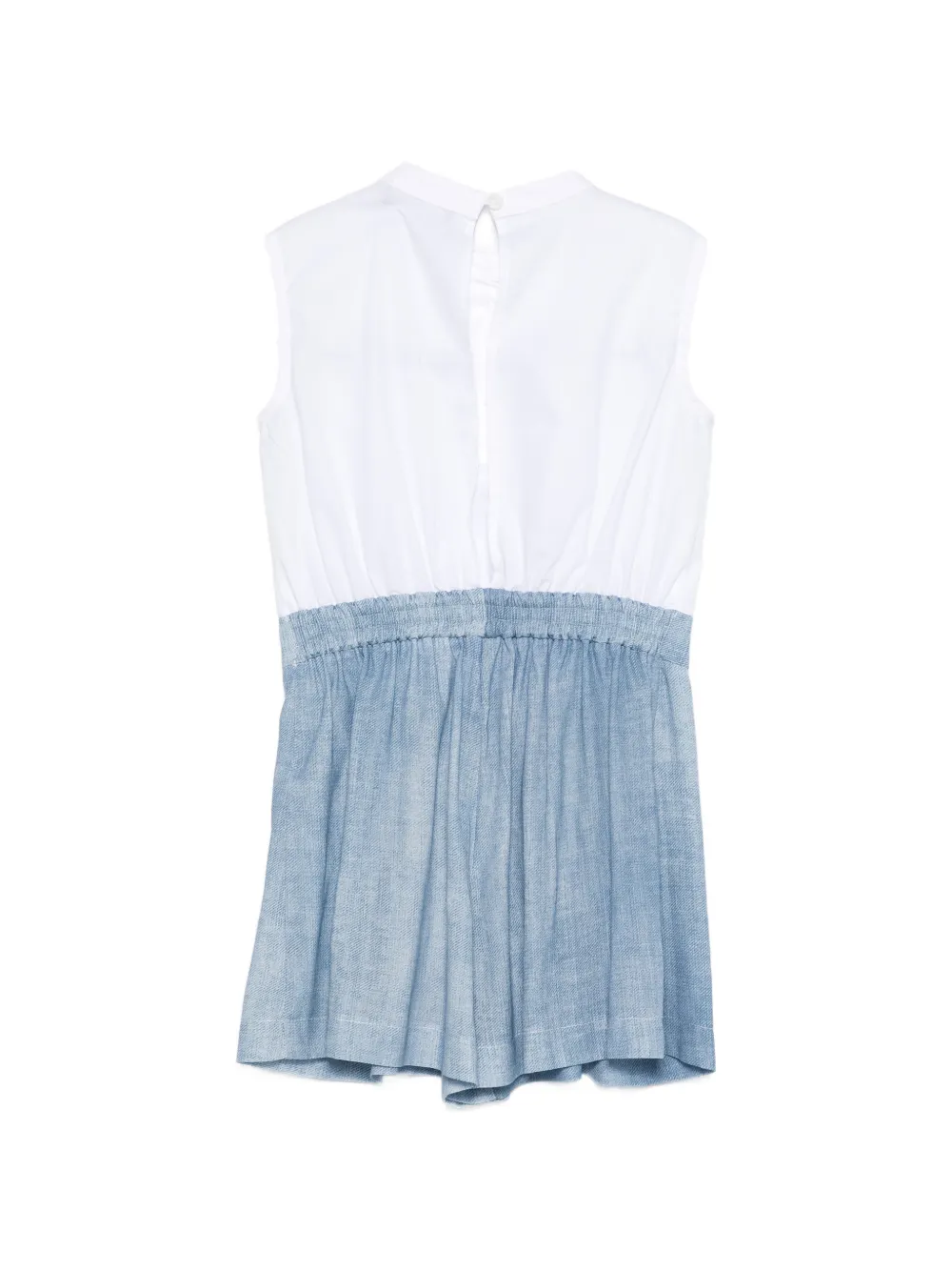  Ermanno Scervino Junior Embroidery Panel Dress - White 