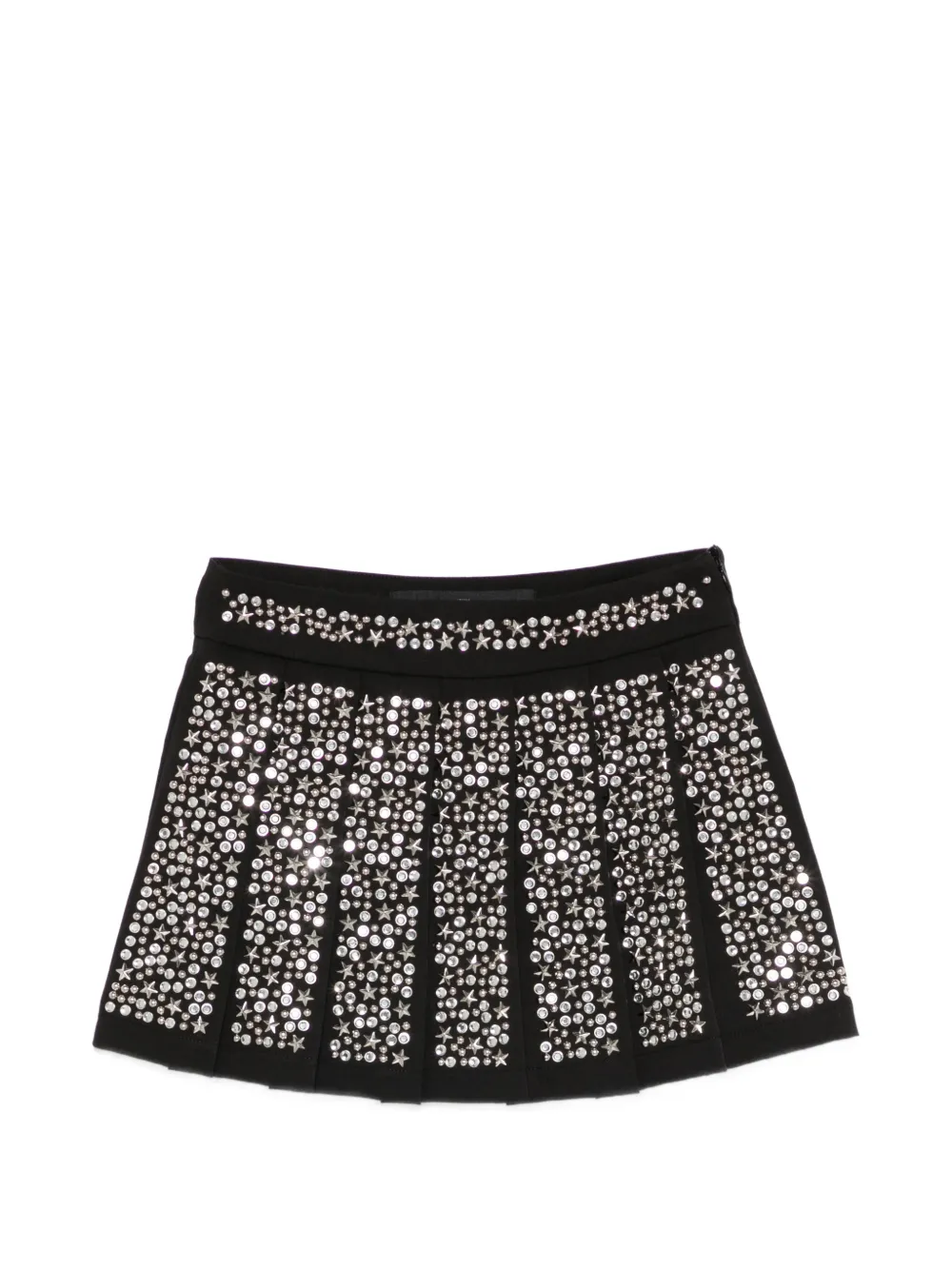 John Richmond Junior embellished pleated skirt - Nero