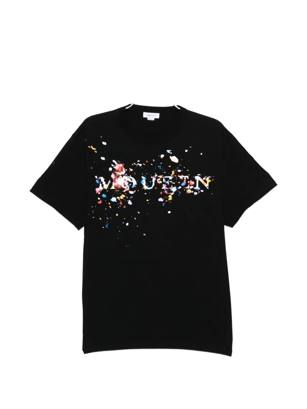Alexander McQueen splatter-print t-shirt - Nero