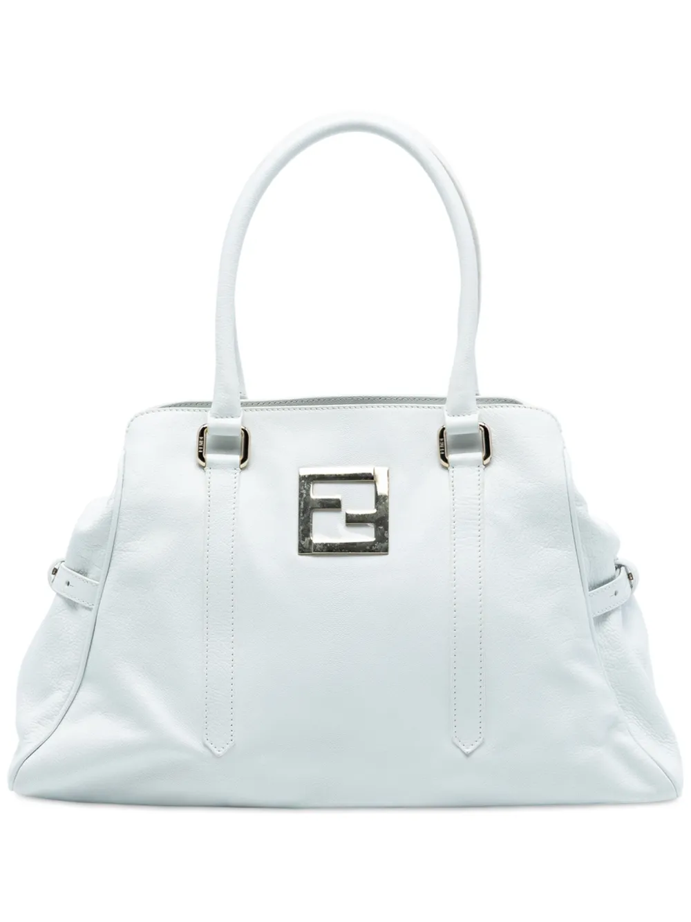 Fendi Pre-Owned 2010-2025 Leather FF tote bag - Bianco