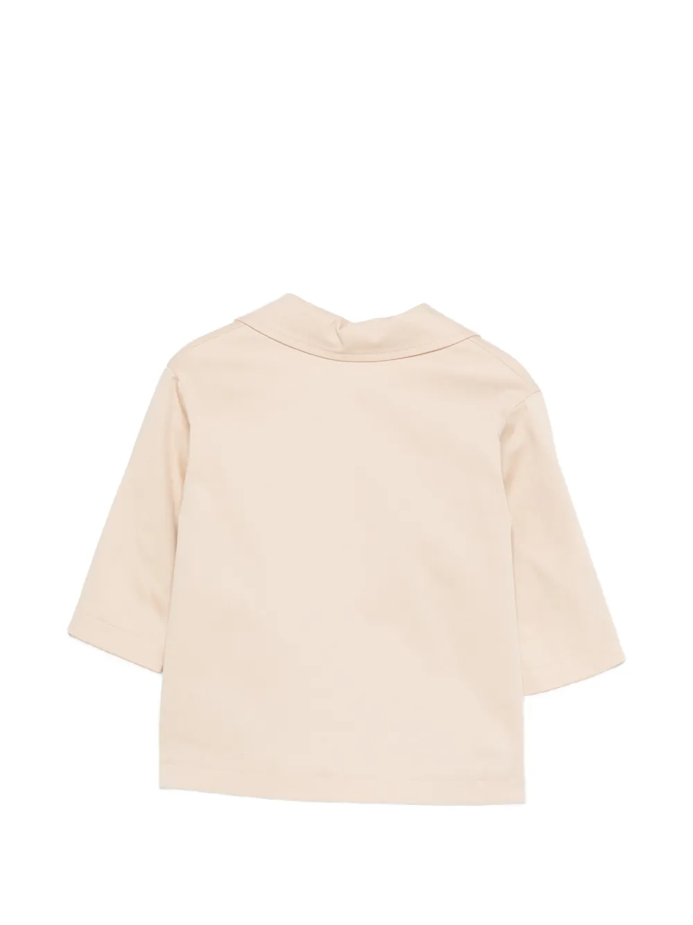 Fendi Kids Jack met dubbele rij knopen en beerapplicatie Beige