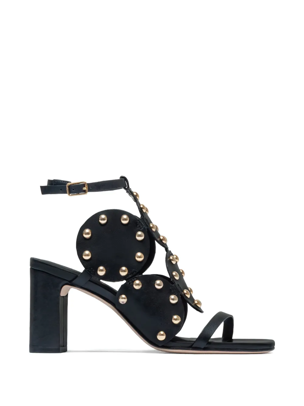 Bernardo Sandali New Moon con borchie - Nero