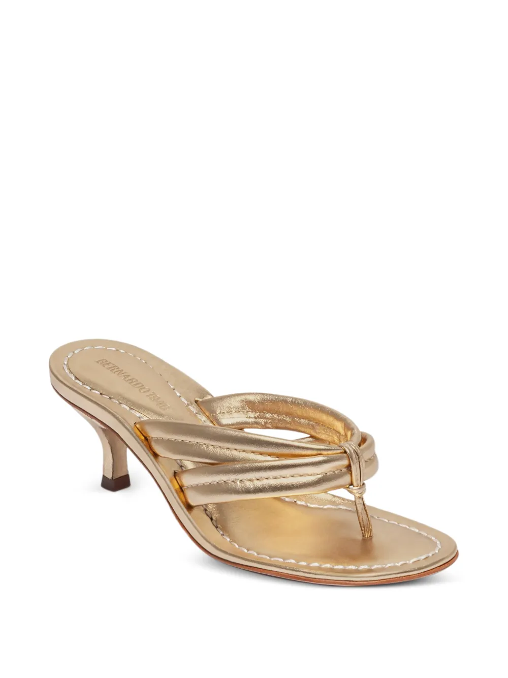 Bernardo Miami gewatteerde sandalen met hak Goud