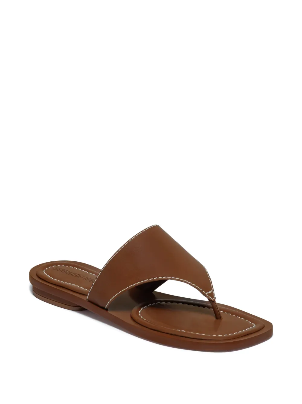  Bernardo Agora Topstitching Sandals - Brown 