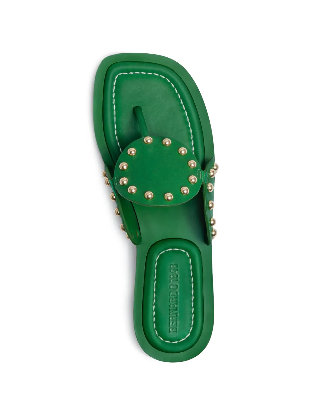 Bernardo Agartha sandalen met studs Groen