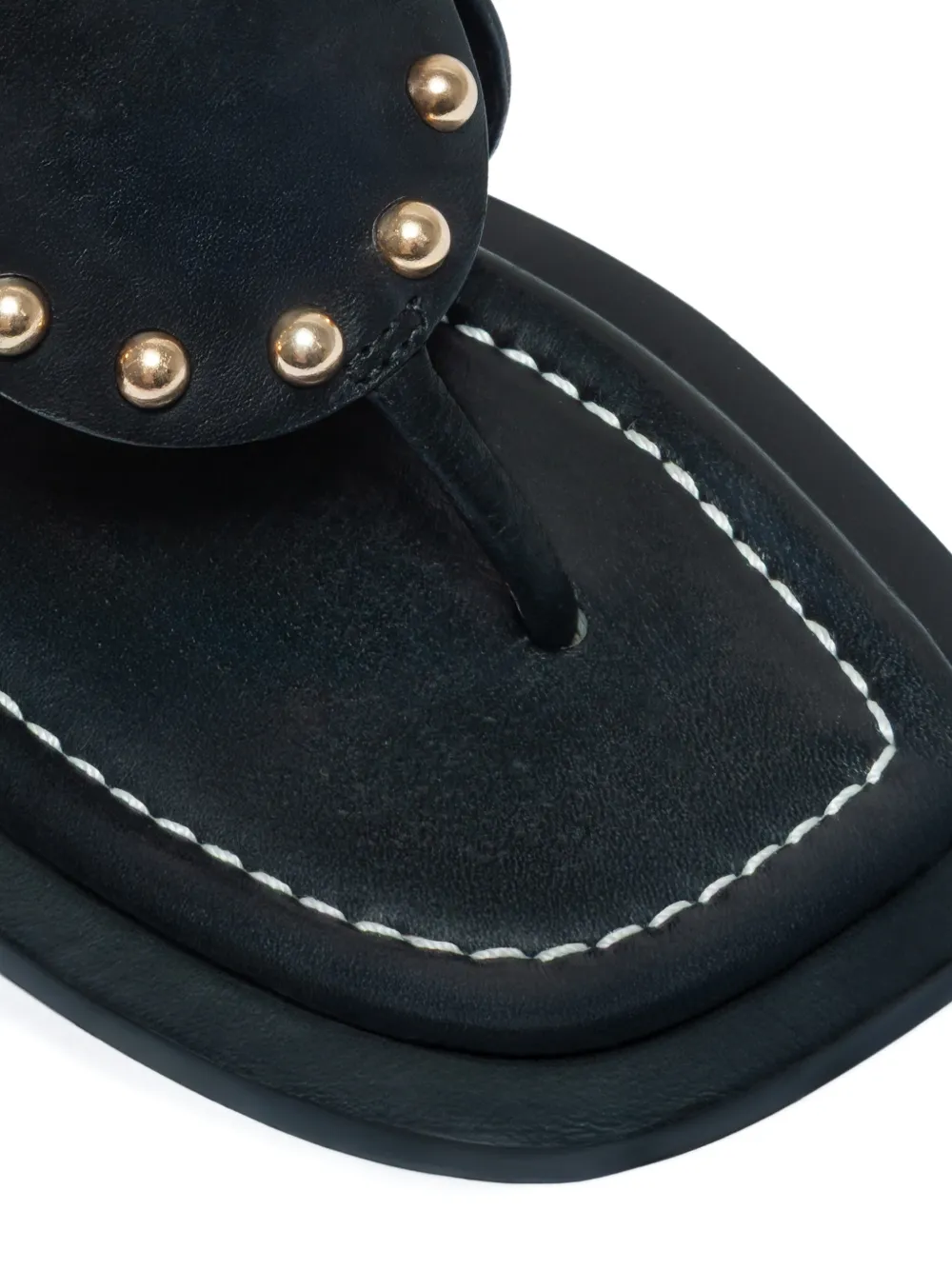 Bernardo Agartha sandalen met studs Zwart