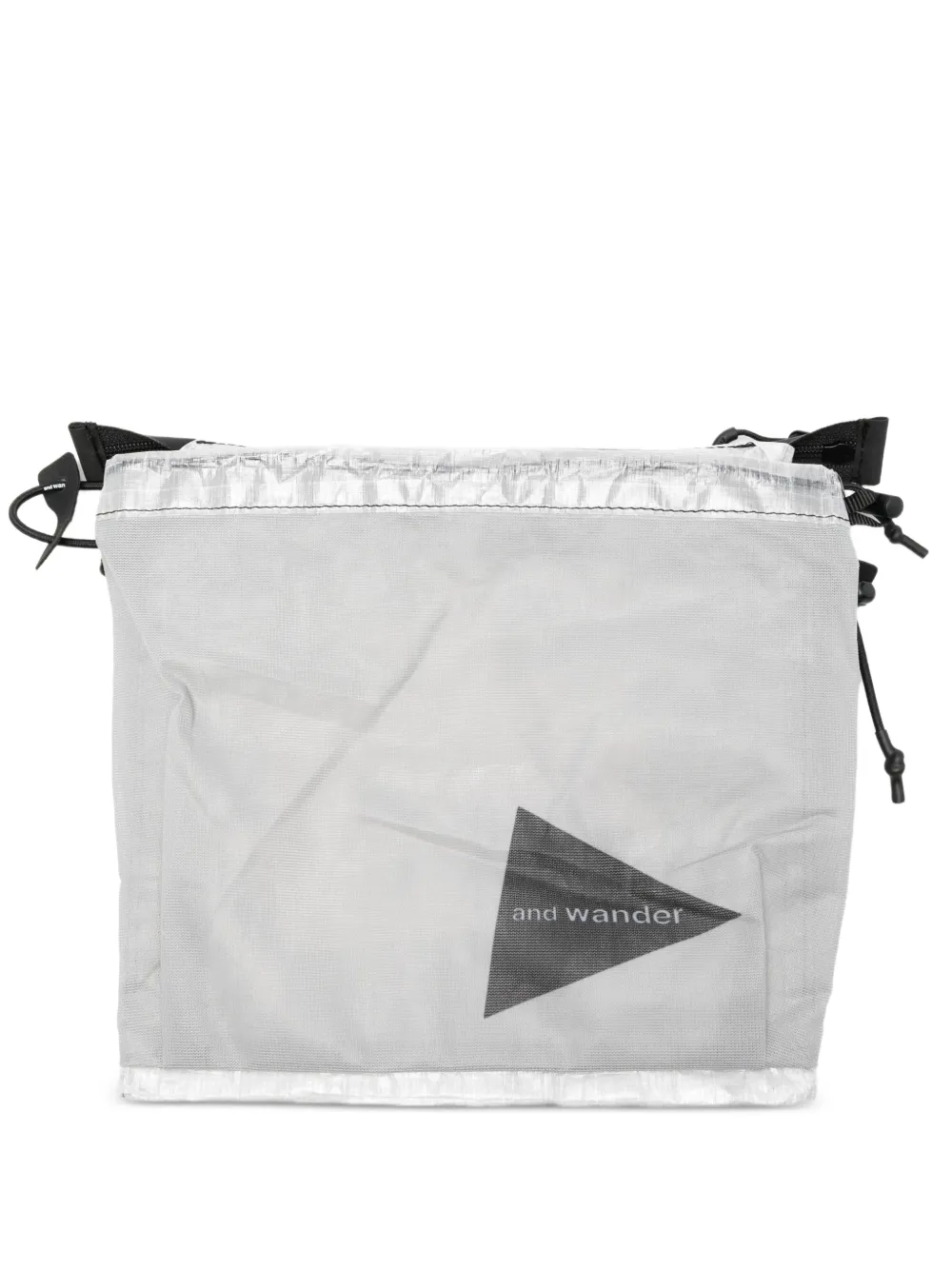 and Wander logo-print shoulder bag - Argento