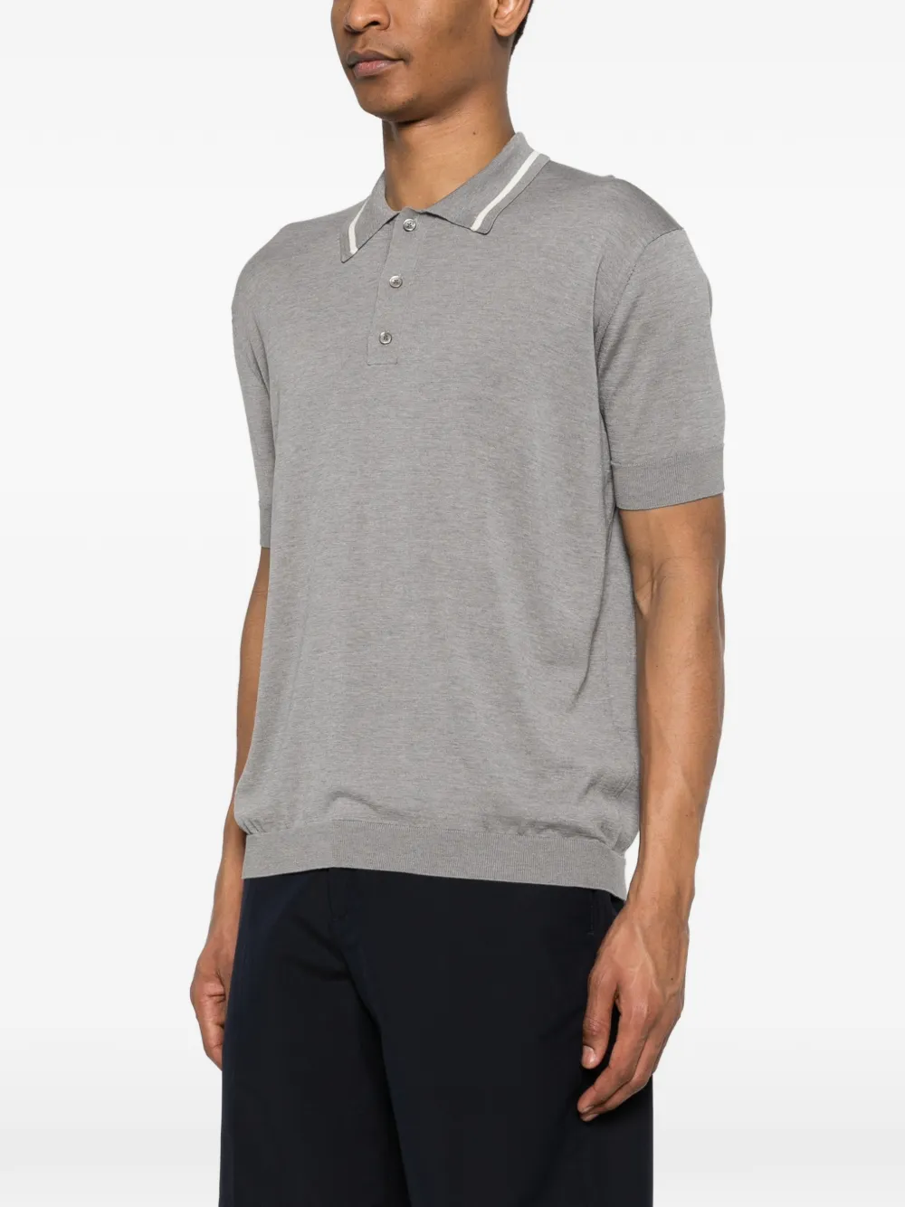  Greyed Short-sleeve Polo Shirt 