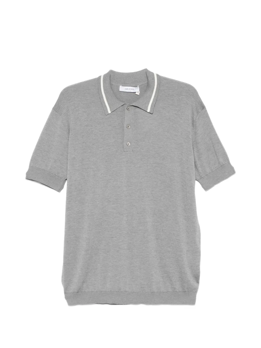 Greyed short-sleeve polo shirt - Grau