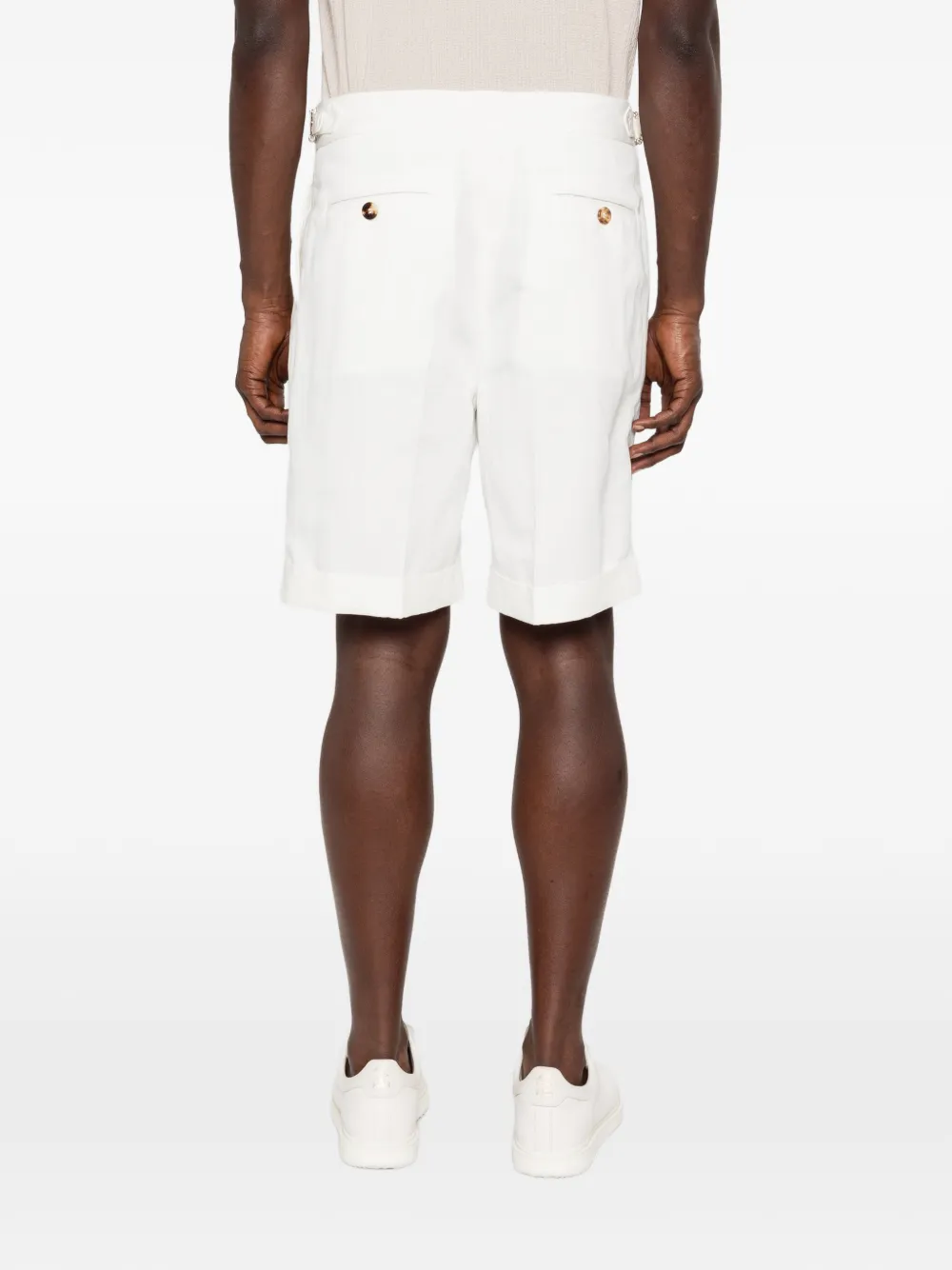 Brunello Cucinelli Shorts met knoopsluiting Wit