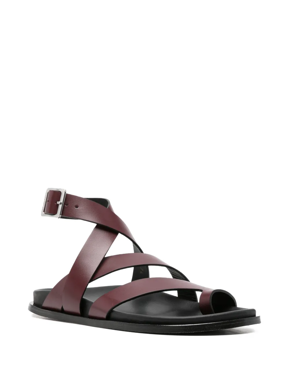 ALOHAS crossover toe-loop sandals Rood