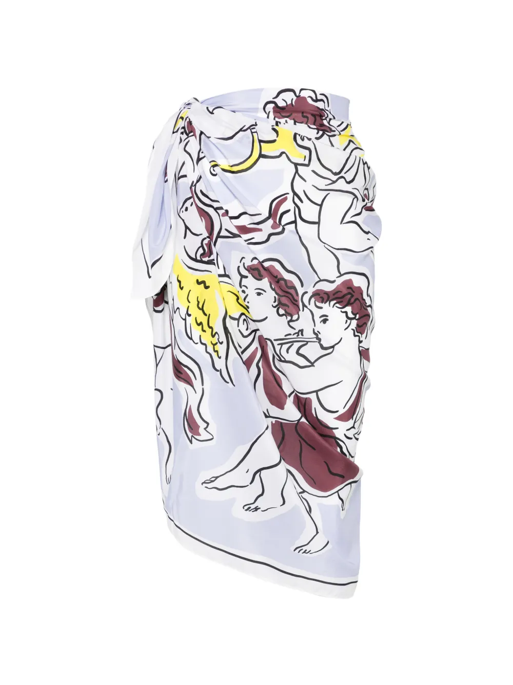 Tory Burch graphic-print pareo - Bianco