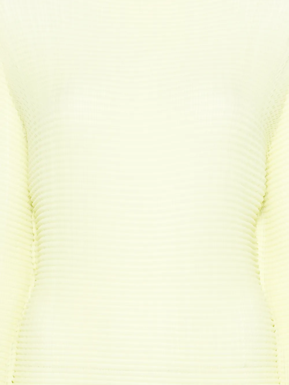  Issey Miyake Ribbed Roll-neck Blouse - Yellow 