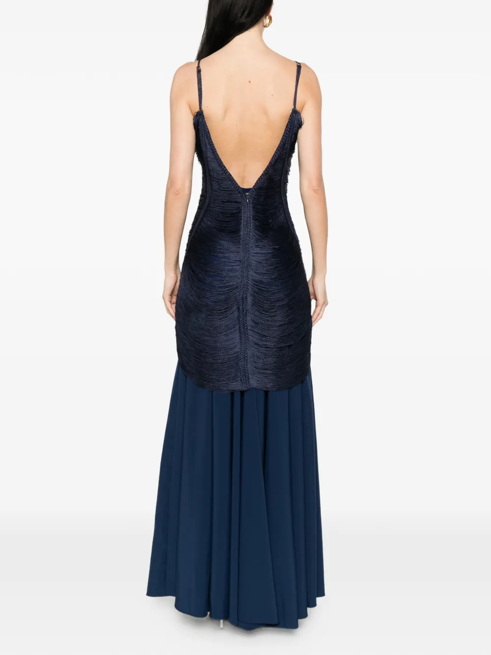 Bless Nostalgia maxi-jurk met V-hals Blauw