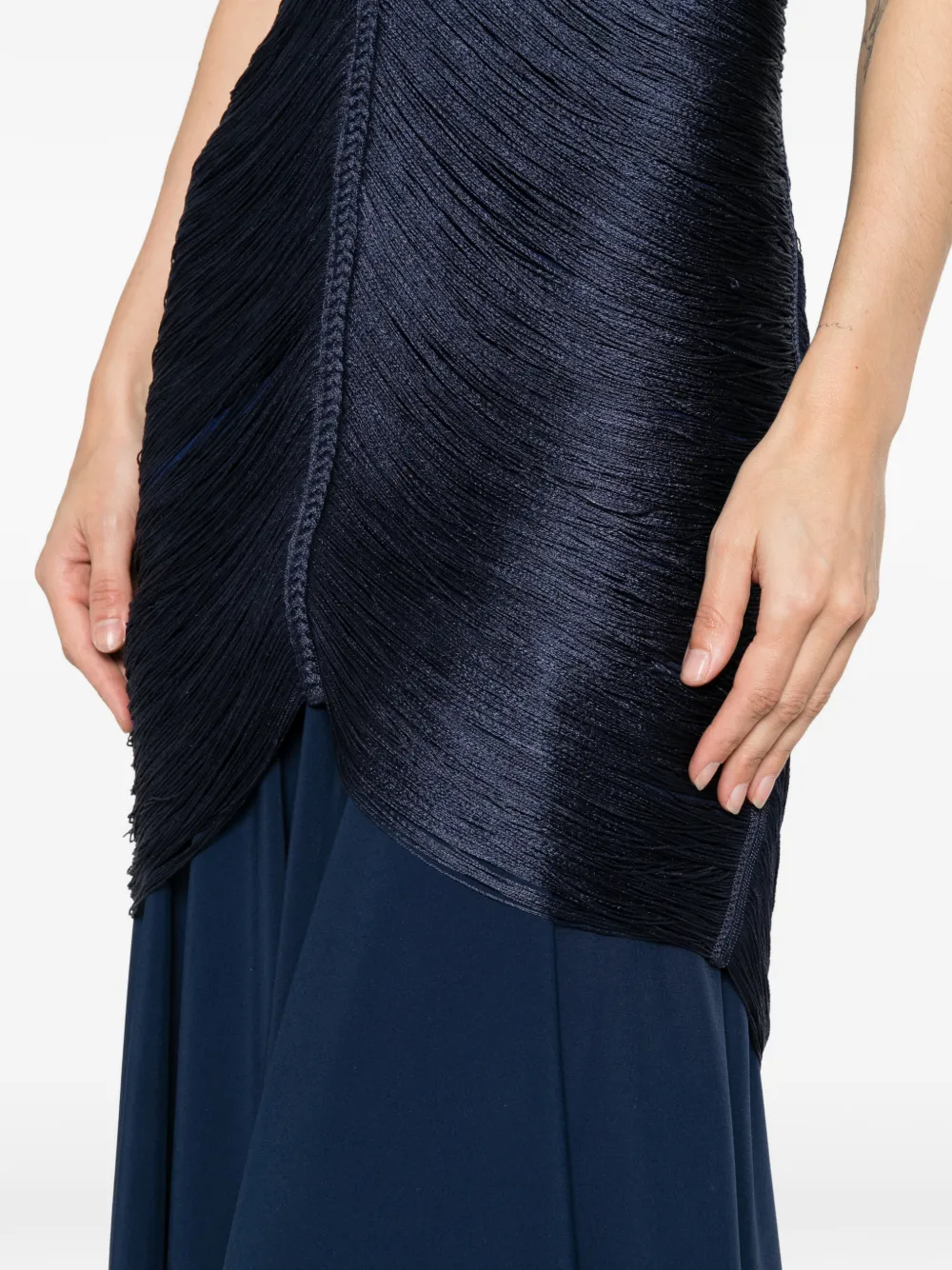 Bless Nostalgia maxi-jurk met V-hals Blauw