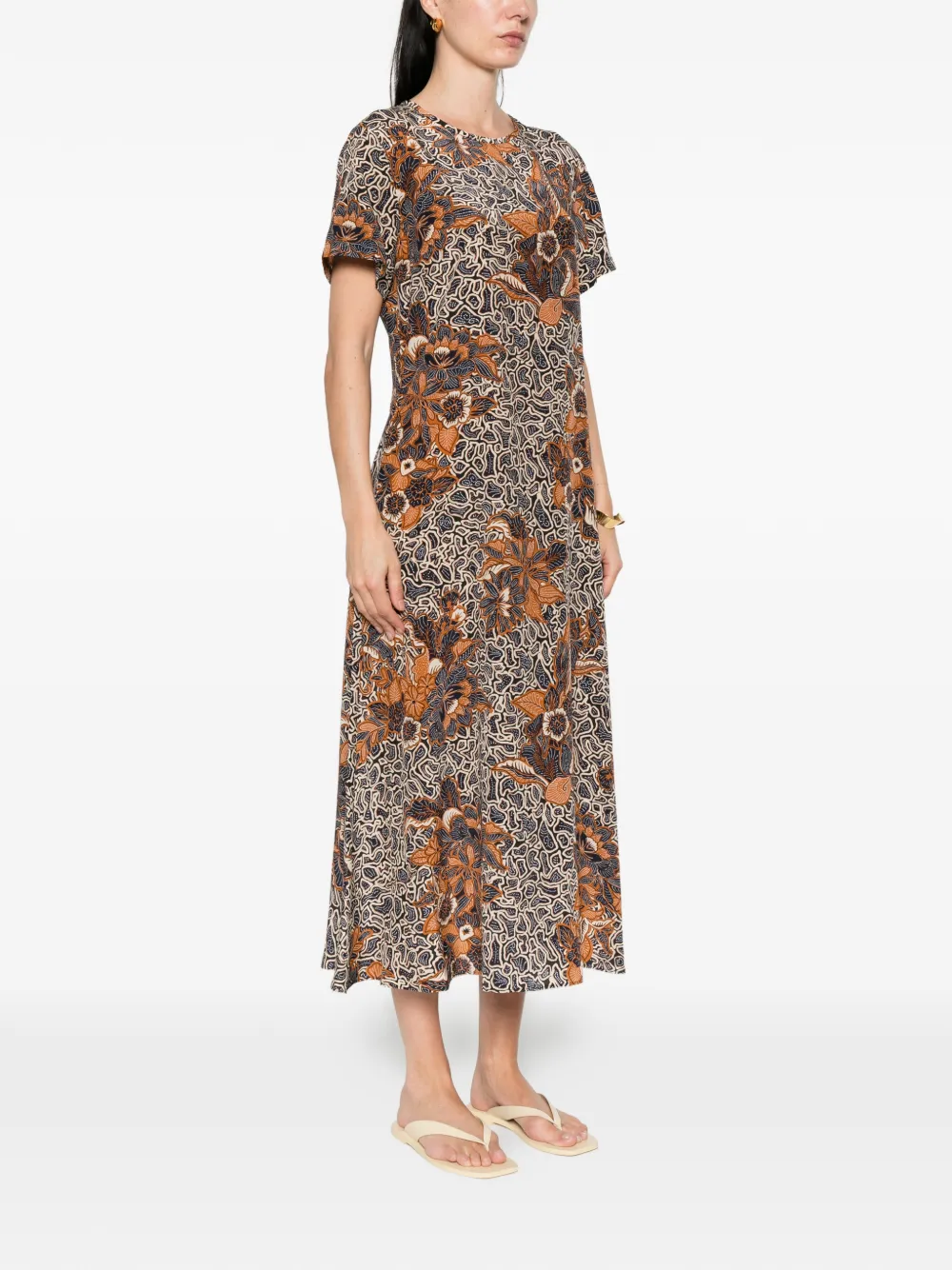  Weekend Max Mara Floral Dress - Brown 